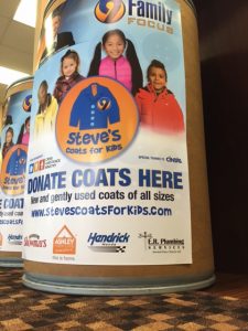 Steve's Coats Donation Location Close Up ERP