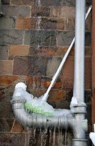 frozen pipes bursting