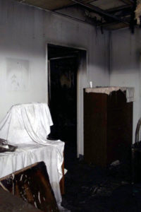 fire damage looks like