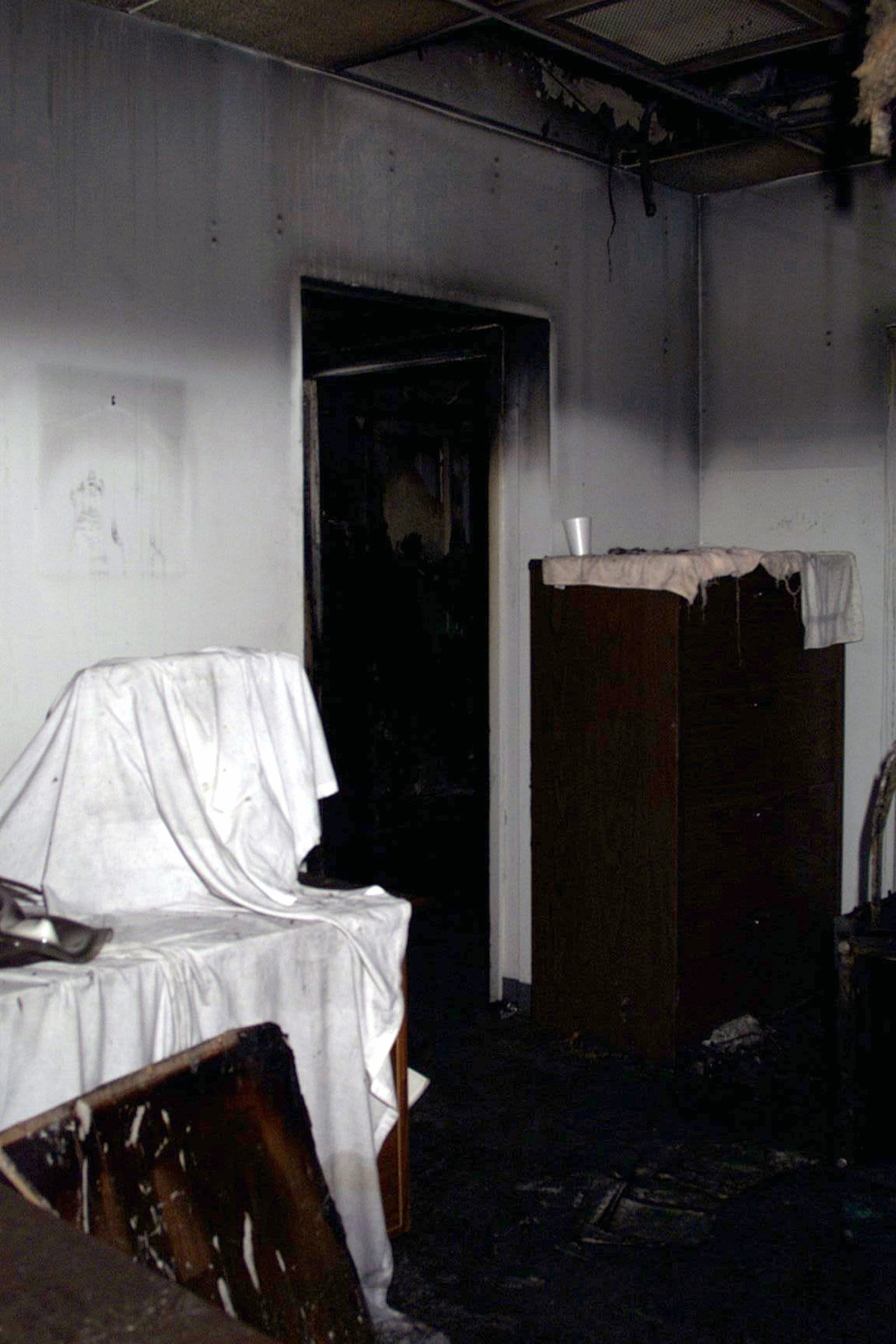 fire damage looks like