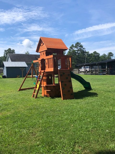 Build a playset for a child with cancer