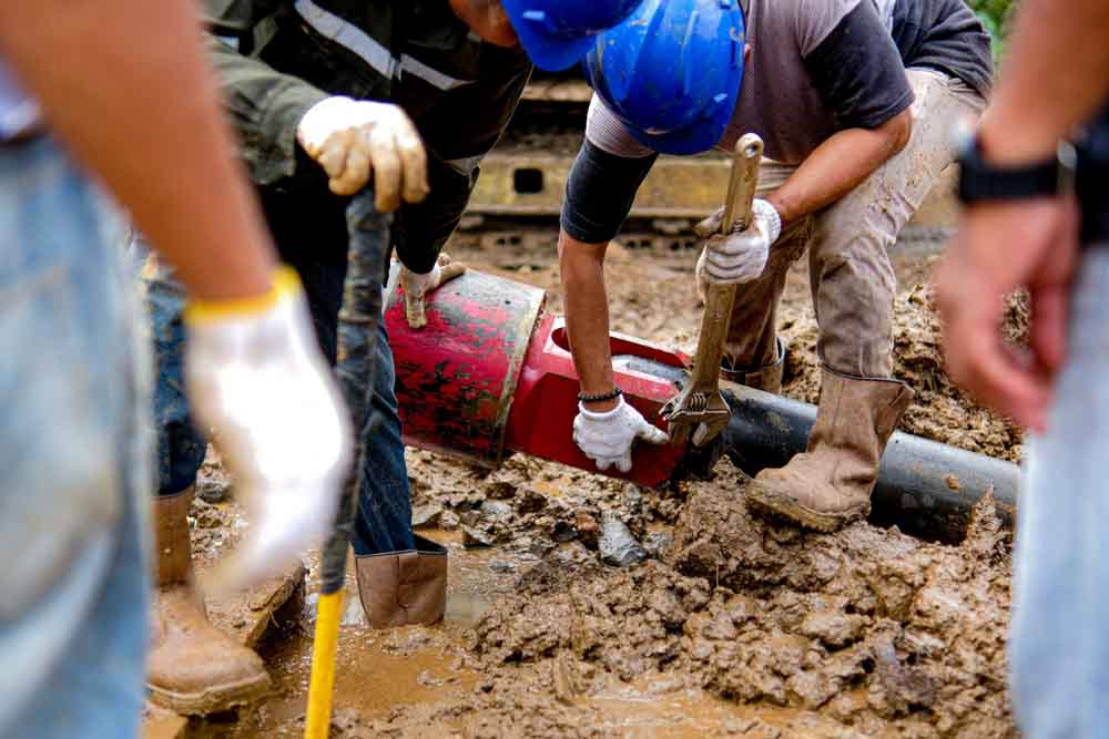 ER Plumbing technician manning CIPP equipment